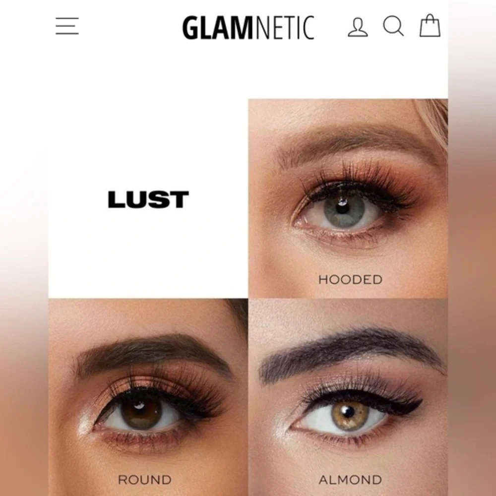 Brand new Glamnetic false magnetic eyelashes Style- Lush